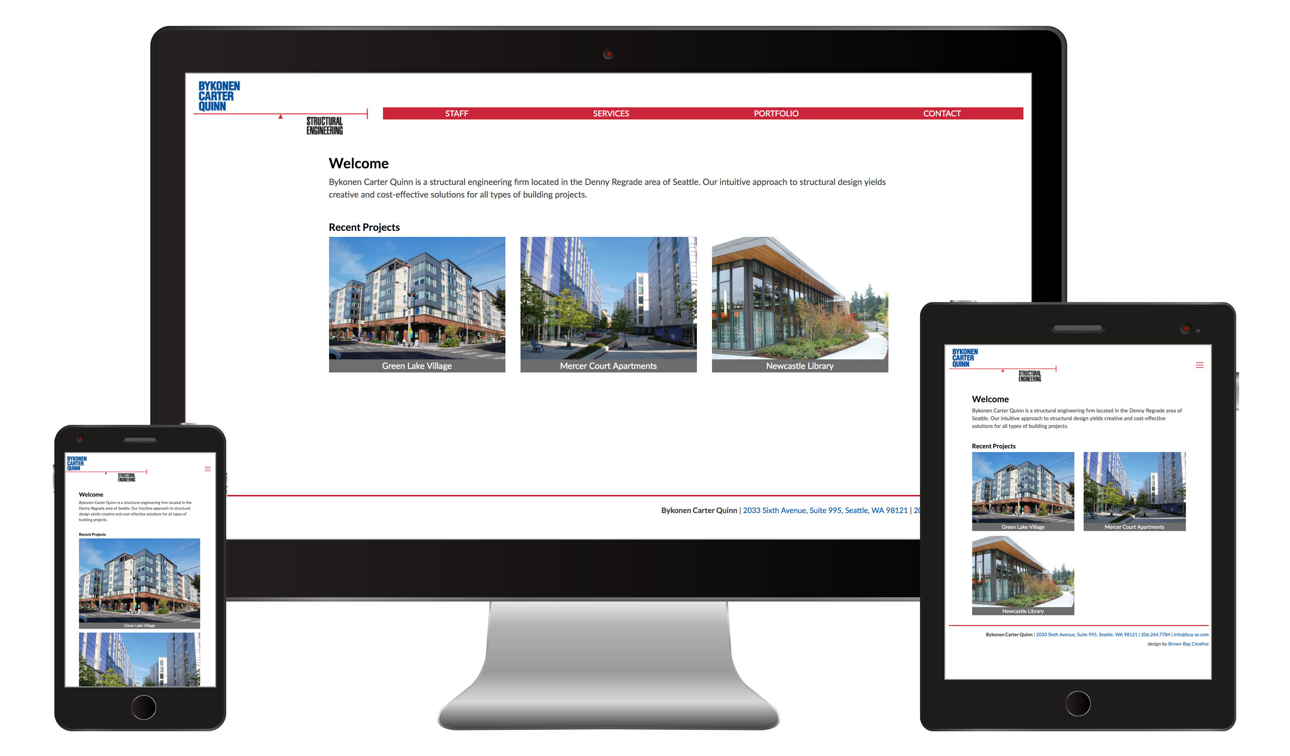 structural engineering firm website homepage