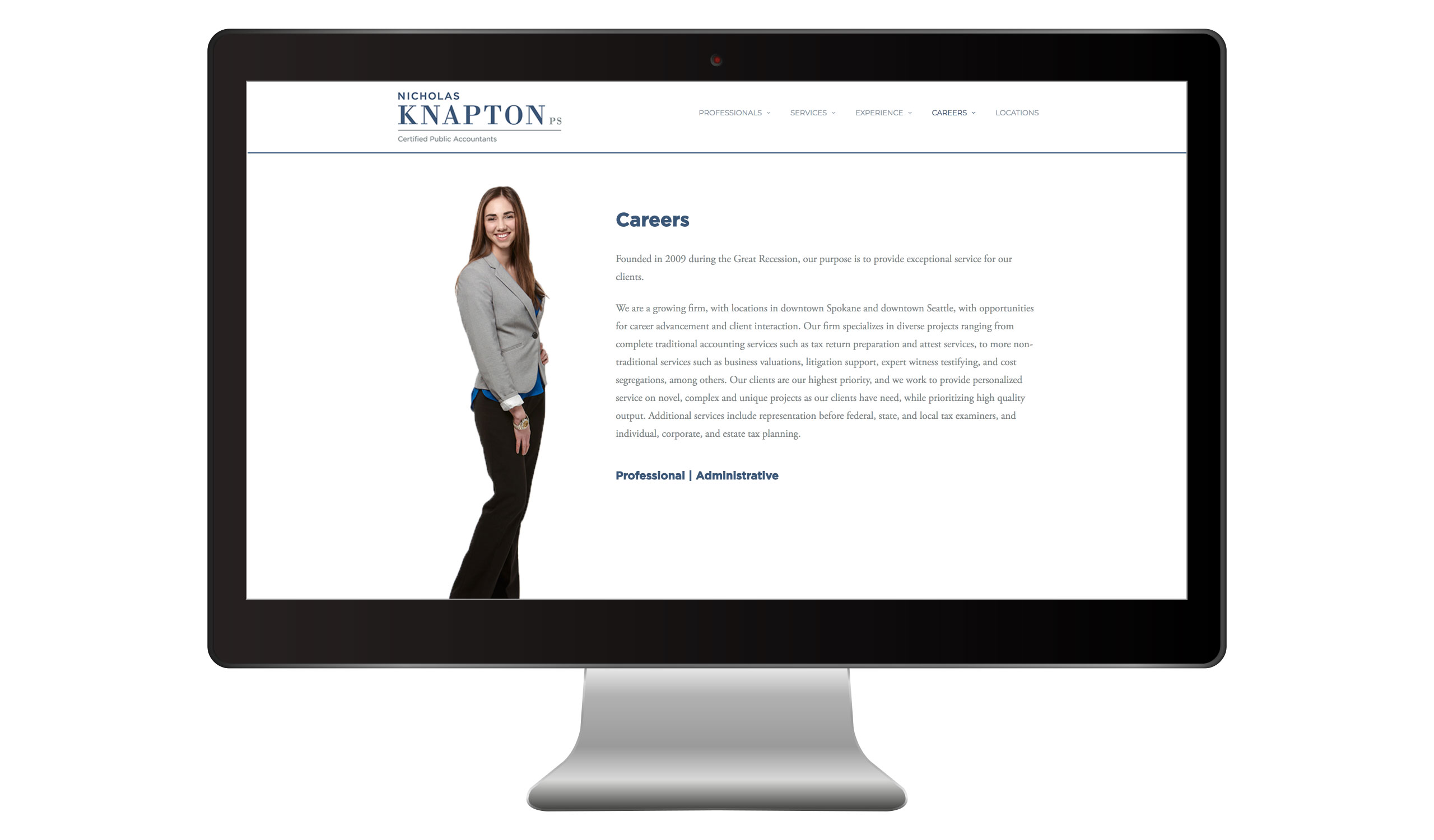 accounting firm website careers page