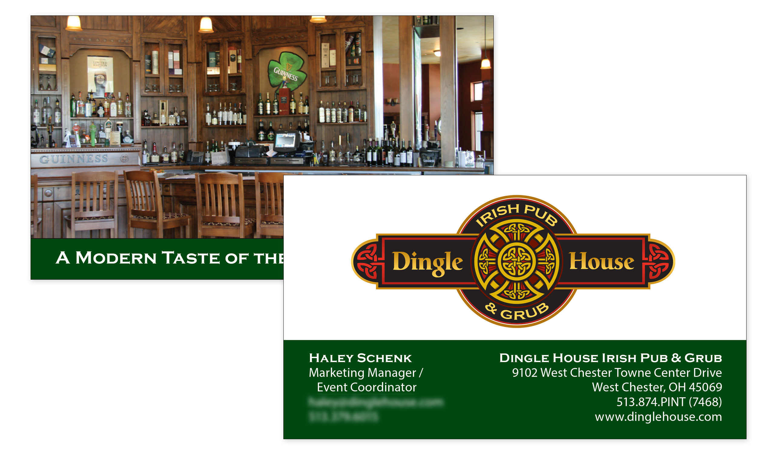 business card design for a restaurant
