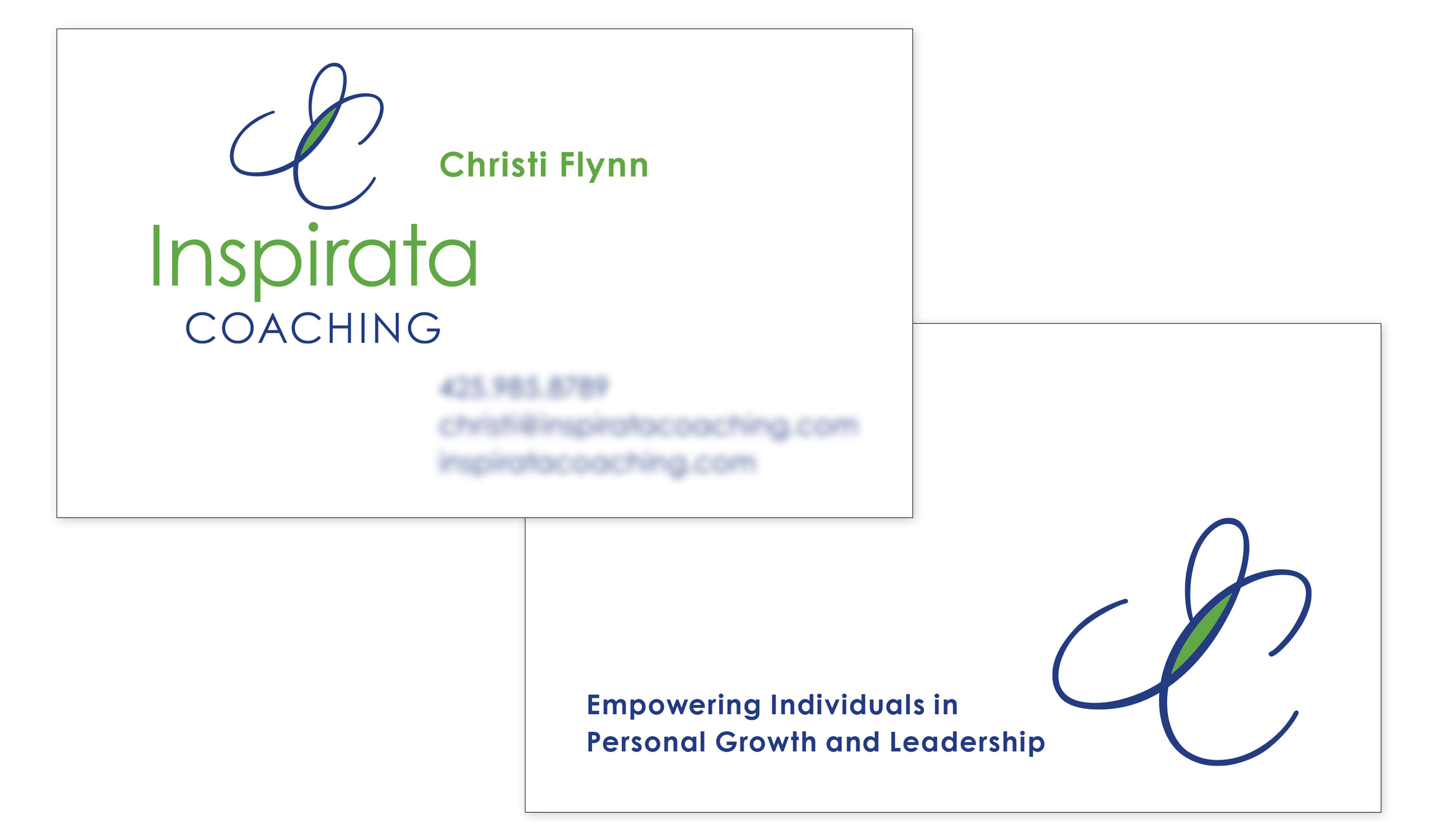 business card design for a life coach