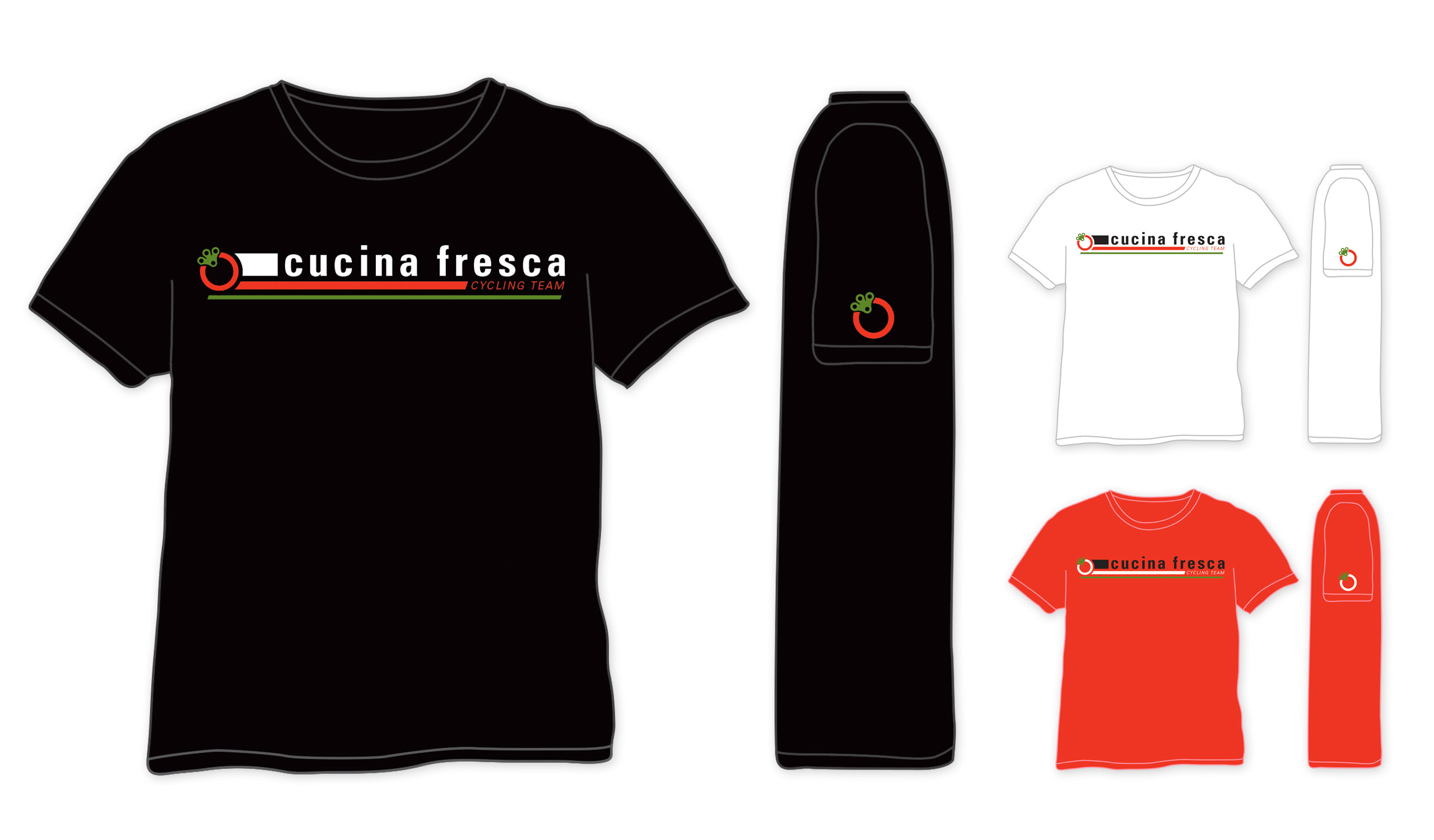 cycling team t-shirt design